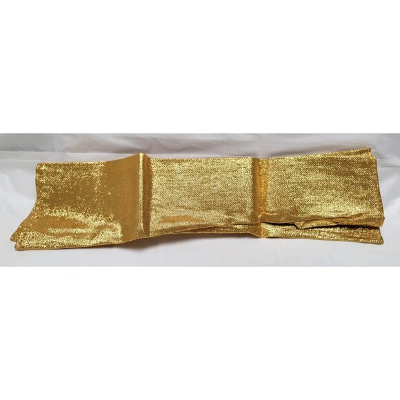 Shimmering Gold Metallic 18" Fingerless Gloves For Evening, Formals Parties - Picture 2 of 4